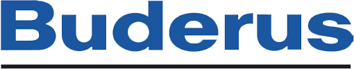 Blaues Logo der Firma Buderus